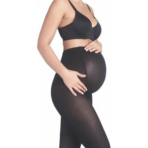 Penti 40 Denier Zwangerschap Panty - ZWART - Maat XL