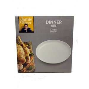 8 Jamie Oliver - Dinerborden - 8 Stuks  - Porselein Wit - Ø 27 cm (10.6"")