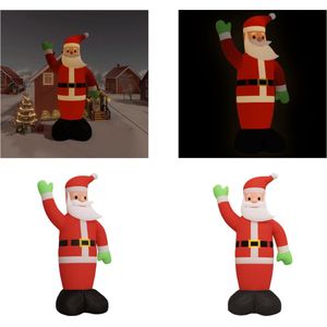 vidaXL-Kerstman-met-LED-verlichting-opblaasbaar-1000-cm - Opblaasbare Kerstman - Opblaasbare Kerstmannen - Kerstman - Opblaasfiguur