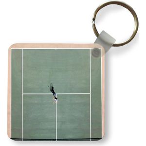 Sleutelhanger - Uitdeelcadeautjes - Tennis - Veld - Groen - Plastic