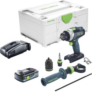 Festool TPC 18/4 I-Basic accu klopboormachine 18 V 75 Nm + 1x accu 4.0 Ah + snellader + systainer