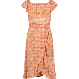 Vingino Midi Dress Peninah Meisjes Jurk - Multicolor Peach - Maat 128