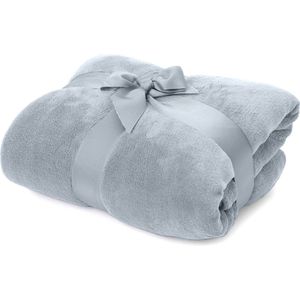 Lumaland knusse deken - 220x240 cm - Sofa deken & sprei - Lichtblauw