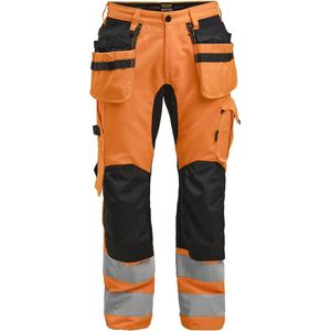 Jobman 2240 Hi-Vis Stretch Trousers HP 65224062 - Oranje/Zwart - C46