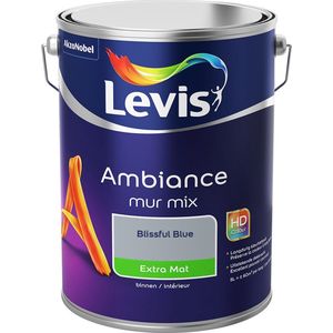 Levis Ambiance Muurverf Mix - Extra Mat - Blissful Blue - 5L