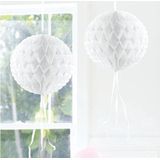 Decoratie bol wit 30 cm