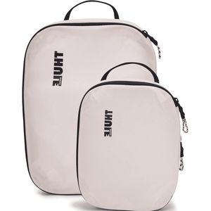 Compression Cube Set Compact Compressiezakken Voor Koffer - Ideaal Voor Kleine en Middelgrote Bagage - Wit - One-Size packing cubes