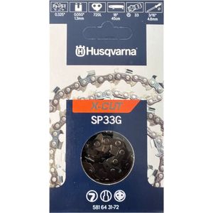 Husqvarna X CUT SP33G 4x vervangingszaagketting Halve beitel 1,3 mm 33 cm