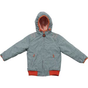 Ducksday - winterjas voor kinderen - omkeerbaar -  unisex - Manu - 10 jaar - waterdicht beide kanten