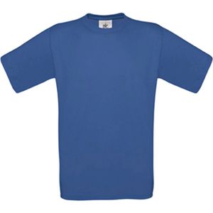 T-shirt Kind 7/8 Y (7/8 ans) B&C Ronde hals Korte mouw Royal Blue 100% Katoen