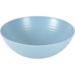 Plasticforte Serveerschaal/saladeschaal - D27 x H9 cm - kunststof - ijsblauw - 3200 ml