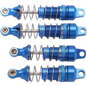 4 Stks RC Lente Demper Aluminium Hoge Sterkte - Voor Losi Mini T 2.0 2WD 1/18 Truck - Blauw .