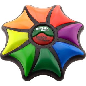 Johntoy Memory en Follow me spel Star - 2 in 1 met licht en geluid - Diameter 23 cm - Geschikt voor alle leeftijden - 8711866243747