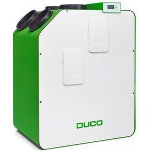 Duco WTW DucoBox Energy 400 1ZH - 1 zone sturing met heater - rechts - 400m³/h