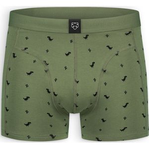 A-dam 8 Bit Dino - Boxershort - Duurzaam - Katoen - Heren - Groen - S