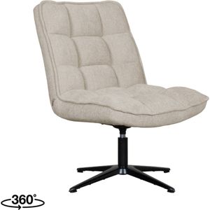 LABEL51 Vince Fauteuil - Bruin - Stof - -