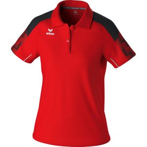 Erima Evo Star Polo Dames - Rood / Zwart | Maat: 44