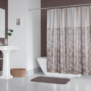 Casabueno - Douchegordijnen 180x200 cm - Bloemmotief - Polyester - Badkamer Gordijn - Shower Curtain - Sneldrogend - Douchegordijn Anti Schimmel -Wasbaar - Duurzaam