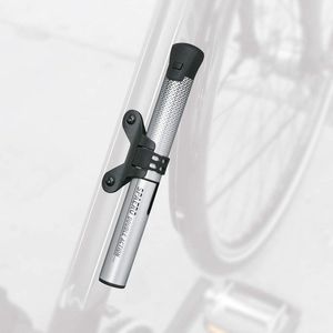 SPAERO DOUBLE ACTION (duo-kop) zilveren pomp - voor fietsbanden - 24 x 4 x 4 cm