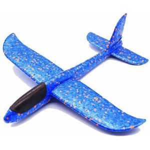 Zweefvliegtuig wegwerp blauw XL | EXTRA GROOT |  speelgoed vliegtuig | vliegtuig kinderen | Buitenspeelgoed vliegtuig | foam vliegtuig
