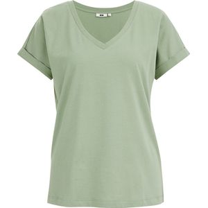 WE Fashion Dames T-shirt met V-hals