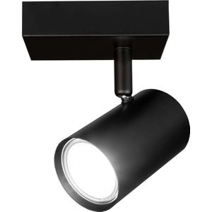 Ledvion LED Plafondspot Zwart - Dimbaar - 5W - 6500K - Kantelbaar