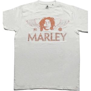 Bob Marley - Wings Heren T-shirt - XL - Wit