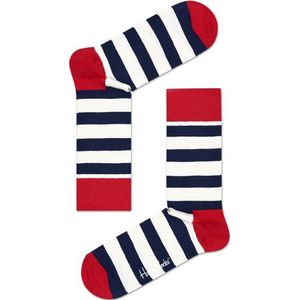 Happy Socks Stripe Sokken - blauw, groen, roze, zwart - Maat 41-46