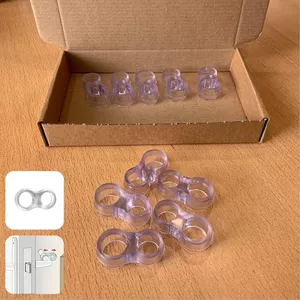 12 stuks deurstoppers, transparant, zelfklevend, zelfklevende wandstoppers, transparant, ronde wandbescherming, zelfklevende deurstopper van siliconen, transparante deurstoppers, voor muur, deurklink