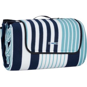 XXL Waterdicht Picknickkleed voor Buiten - 200 x 300 cm - Ideaal voor Strand, Camping en Park - Gestreept Design