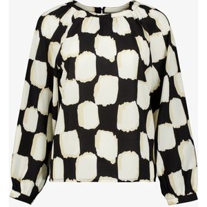TwoDay dames blouse met print zwart wit - Maat L