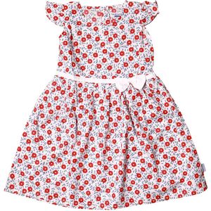 Comfort & Care Apparel | Rood/wit Bloemetjes jurkje | Baby | Maat 68