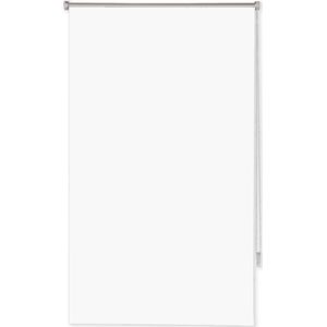 Rolgordijn - Wit - 50x160cm - Verduisterend - Isolerend - Zonder boren