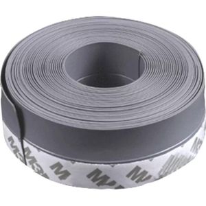 Zelfklevende Grijze tochtstrip - 5 Meter - 2.5cm breed - Tochtstrip siliconen - Isolatiestrip voor raam, deur, brievenbus en andere kieren - Anti-wind tochtstrip - Tochtwering - Isoleren - Anti-tocht - Energie besparen - Verduurzamen