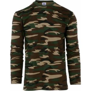 Camouflage shirt voor heren lange mouw M (50)