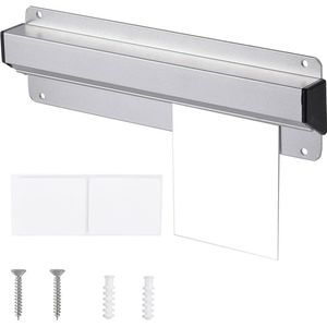 Aluminiumlegering Slide Check Rack Zilver - Restaurant Ticket Rail Bill Bestellingen Clips - Ontvangst Memo Houder Display Organizer - Commerciële Keuken Kantoor Cafes Bar - 20.6x5.8cm .