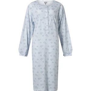 Cocodream dames nachthemd lange mouw - 613531 - L - Blauw.