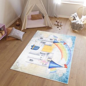 Tapiso Emma Vloerkleed Kinderkamer Babykamer Kleed Meisje Speelmat- 80x150