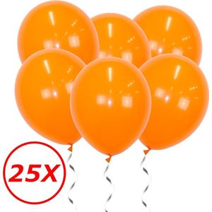 Oranje Ballonnen 25st Feestversiering EK Koningsdag WK Verjaardag Ballon