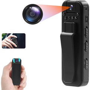 Spy Camera 180° Draaiende Lens Spioncamera 1080P HD Verborgen Camera met Nachtzicht Body Camera voor Vergaderingen-Paardrijden-Wandelingen met Huisdieren