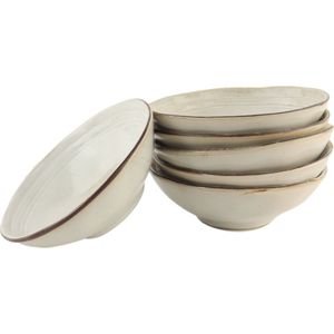 OTIX Soepkommen - 6 Persoons - Beige - 15cm - Soeptassen - Keramiek - LILY