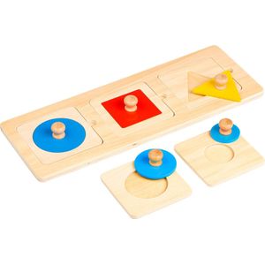 Educo Educatief speelgoed 'Eerste Vormenpuzzels' - Sensorisch speelgoed 1 jaar - Spelend leren Motoriek - Houten speelgoed