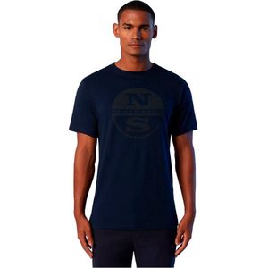 North Sails Graphic T-shirt Met Korte Mouwen Blauw L Man
