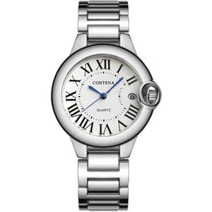 Borasi Montre Femme | Dames horloge | Vrouwen Horloge | Horloge Dames | Zilver | 38 mm | Inclusief Verkleiner | Borasi