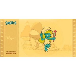 Gouden ticket - De smurfen - Verzamelitem - Smurfin - Verzamelkaart