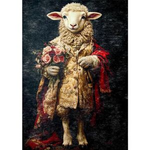 Redesign - Decoupage Fiber Paper A3 - Schaapachtige elegantie