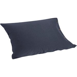 Yumeko kussensloop jersey indigo blauw 50x60 - Bio, eco & fairtrade - 1 stuk