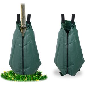 Relaxdays waterzak boom - 56 l - bomen bewateren - irrigatiezak - uv-bestendig - robuust - Pak van 2