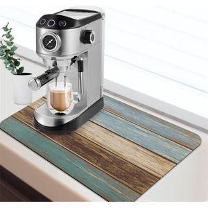 Keuken Superabsorberend afvoerkussen Keukenwerkblad Verberg vlekken Anti-absorberend kussen Antislip aanrechtbeschermer Gootsteenafvoerkussen Anti-overloopkussen Antislip rubberen achterkant Geschikt voor gerechten Koffiebar Aanrecht