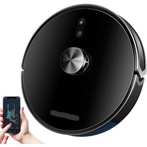 Robotstofzuiger - Vacuum Cleaner - Roborock - Draadloze - Dweilrobot - 500W - 6500Pa Zuigkracht - LDS - Laser Lidar Navigatie - Nat en Droog Moppen - Meerdere Vloerkaarten, Tapijtboost